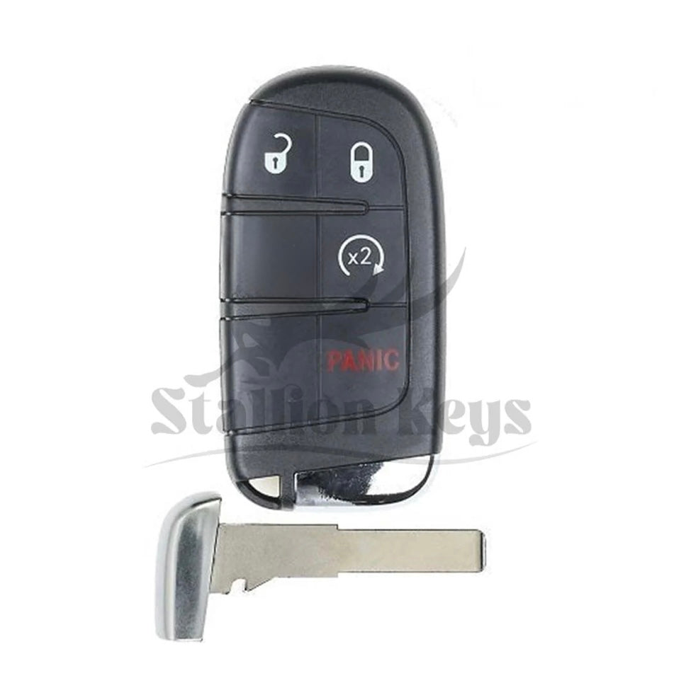 2014-2022 Jeep Renegade / Fiat 500 / 4-Button Smart Key / PN: 6BY88DX9AA / M3N-40821302 / AFTERMARKET 2014-2022 Jeep Renegade / Fiat 500 / 4-Button Smart Key / PN: 6BY88DX9AA / M3N-40821302 / AFTERMARKET